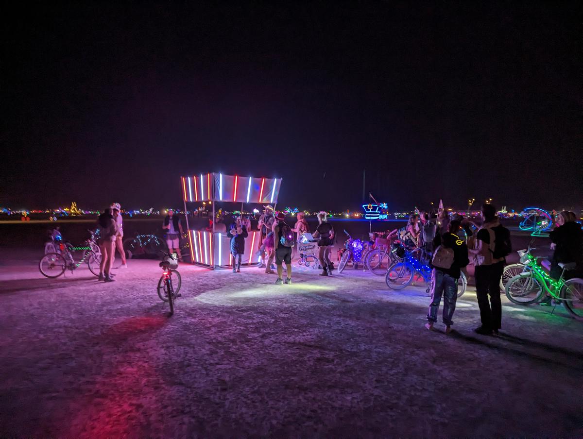 Popstar at Burning Man 2023, open playa
